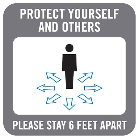 Protect Yourself & Others, Gray, 15, 8458GY